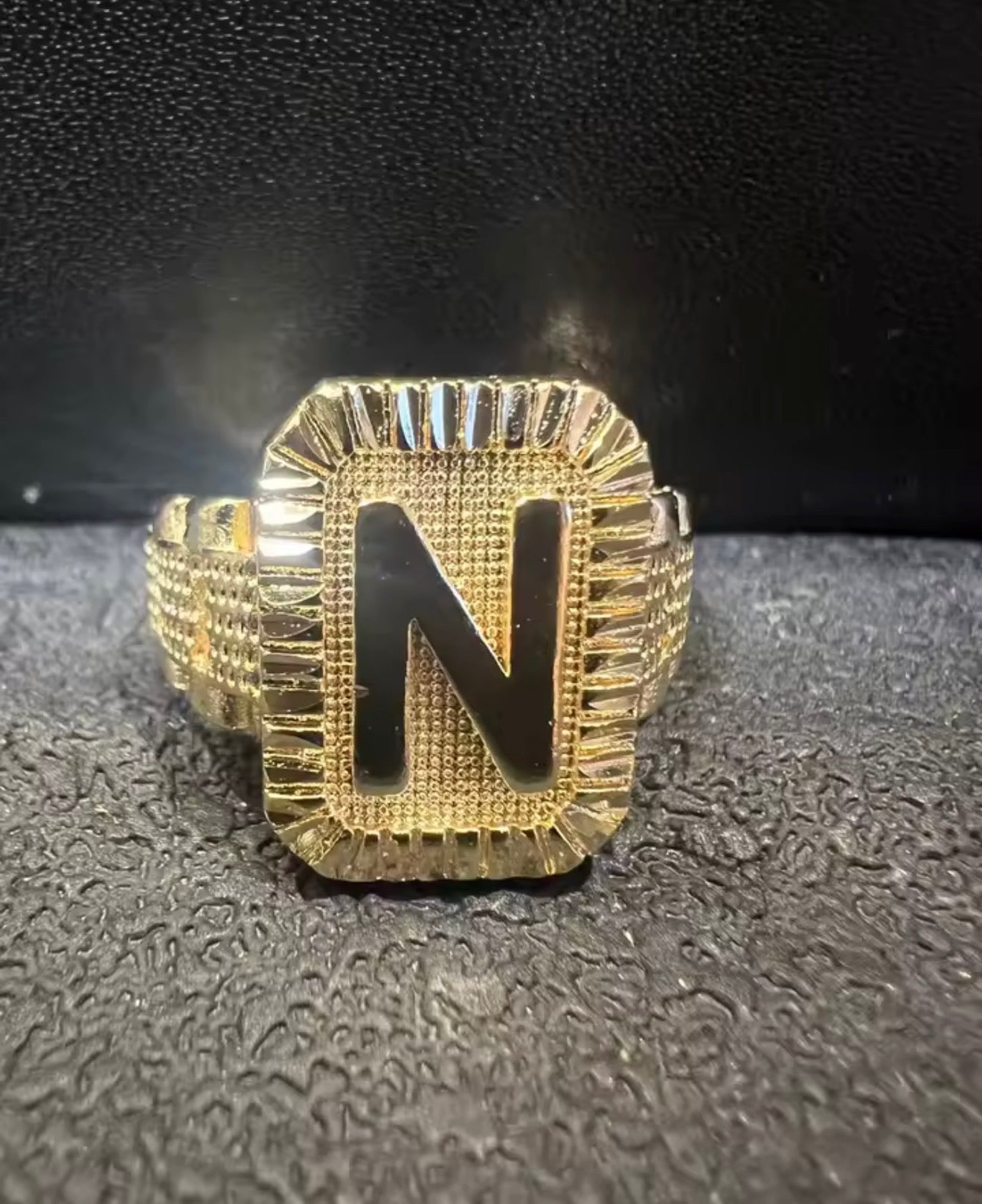 Aura Letter Ring
