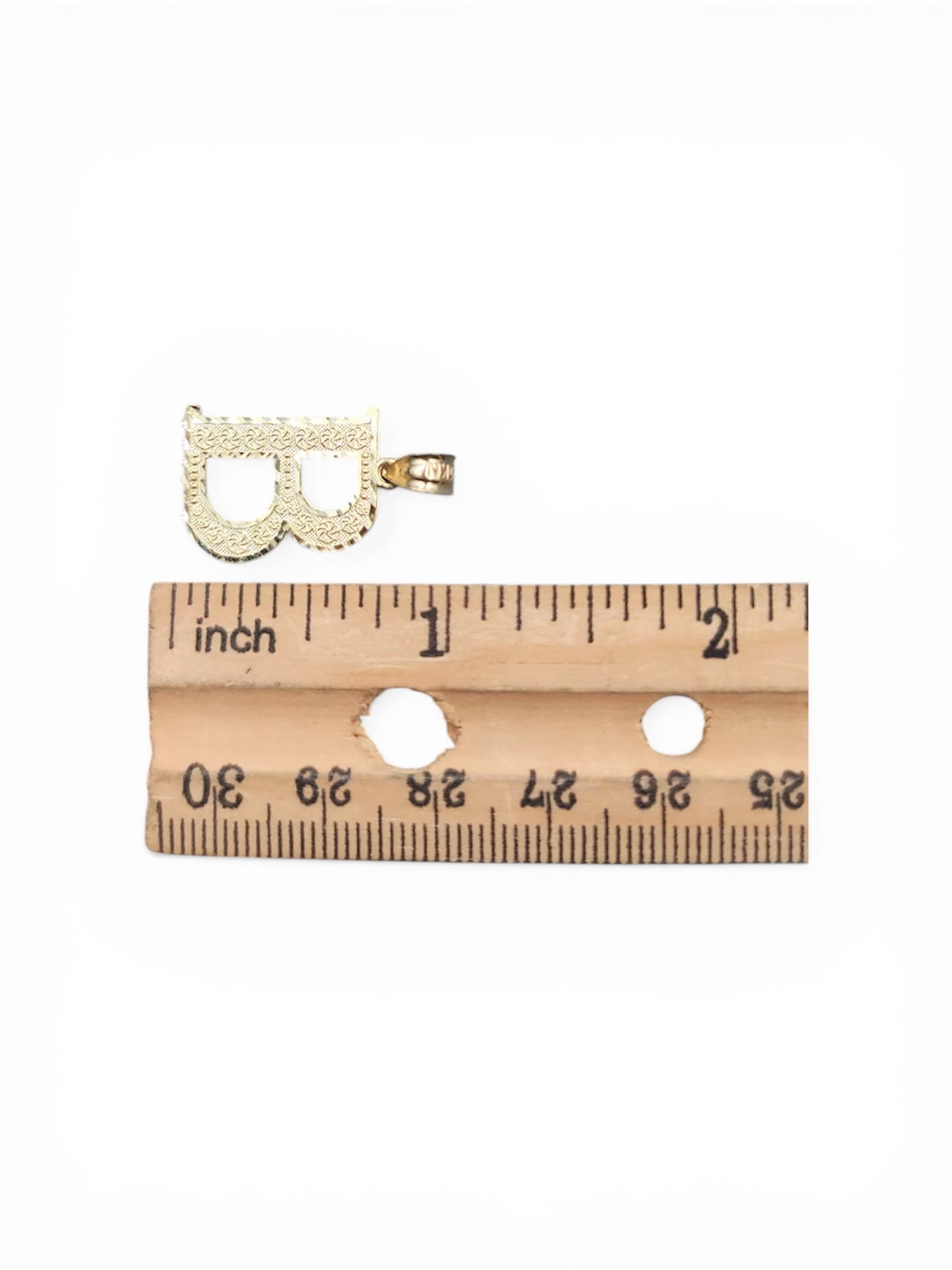 10K Gold Initial Pendant